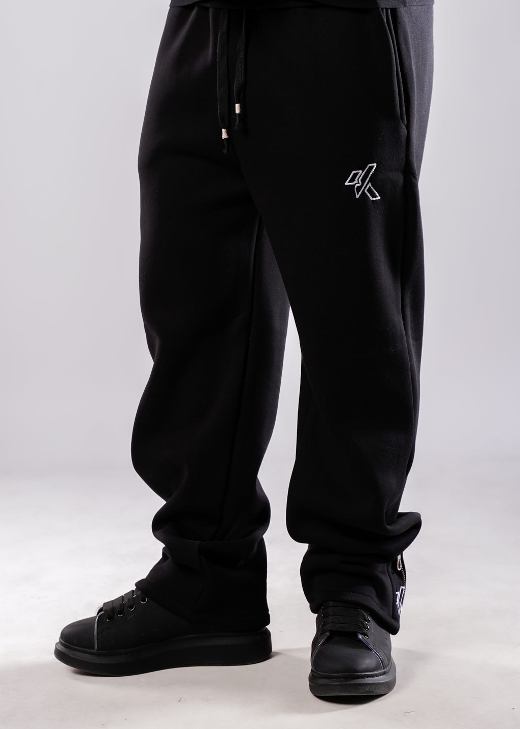 ZipperSweetpants -Black