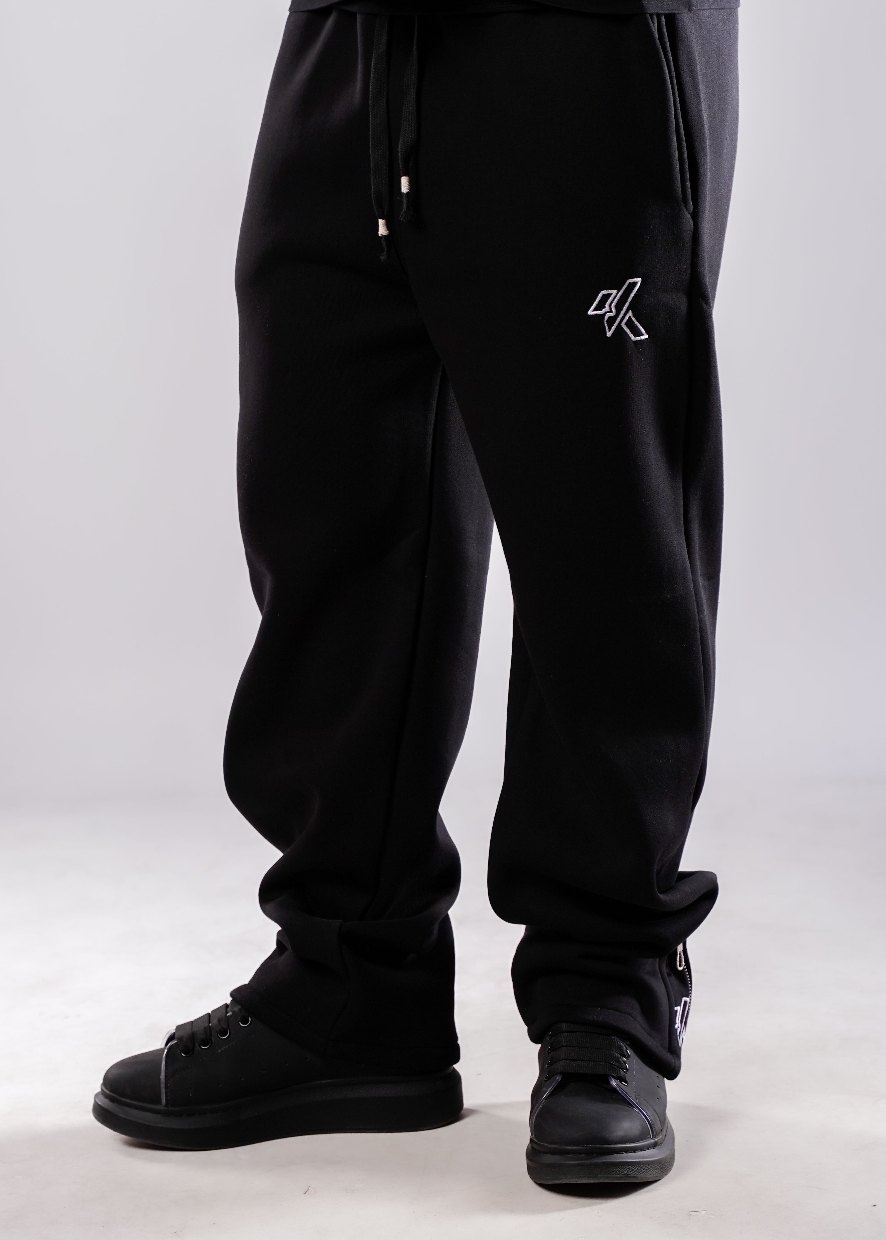 ZipperSweetpants -Black