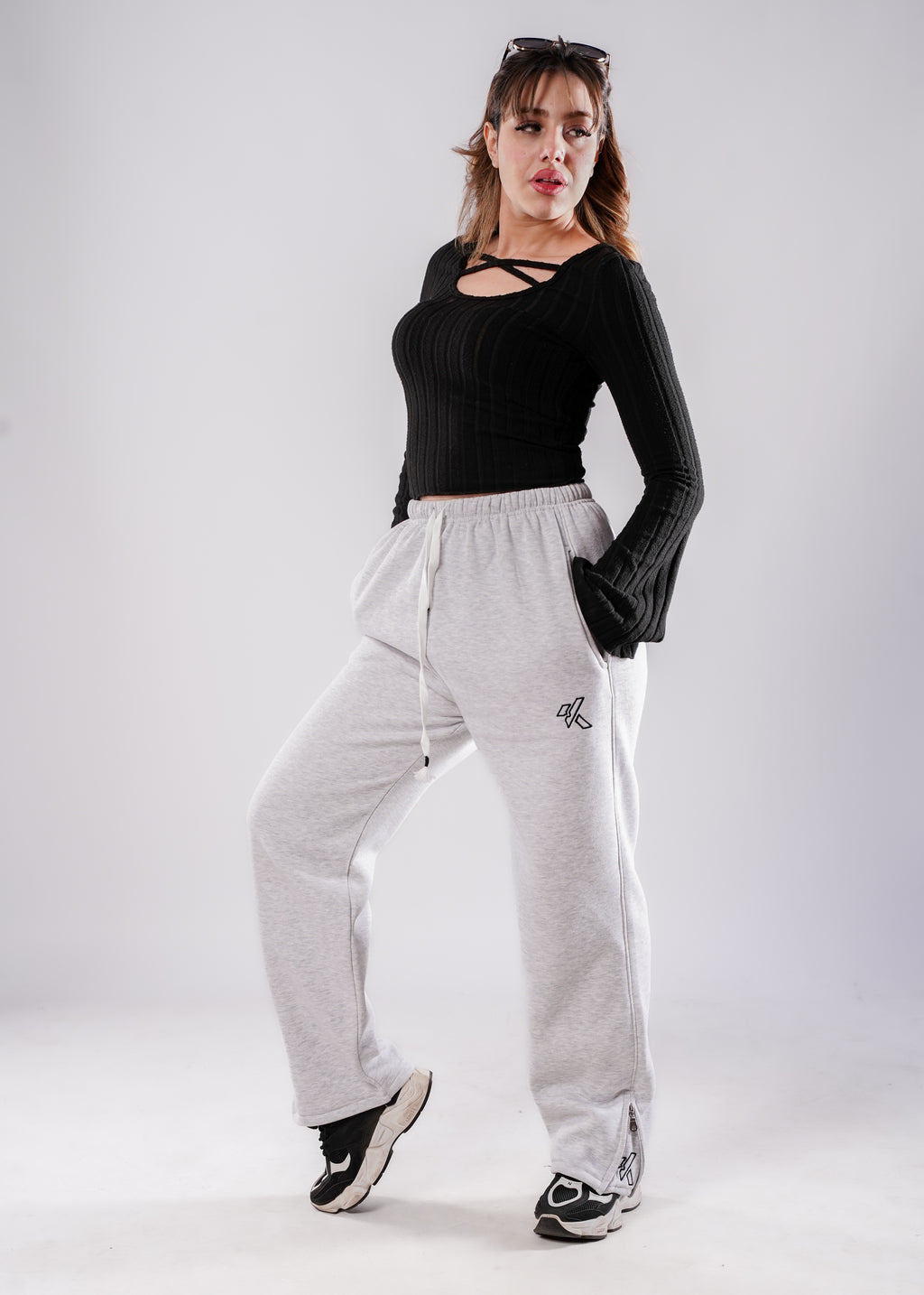 ZipperSweetpants - Gray