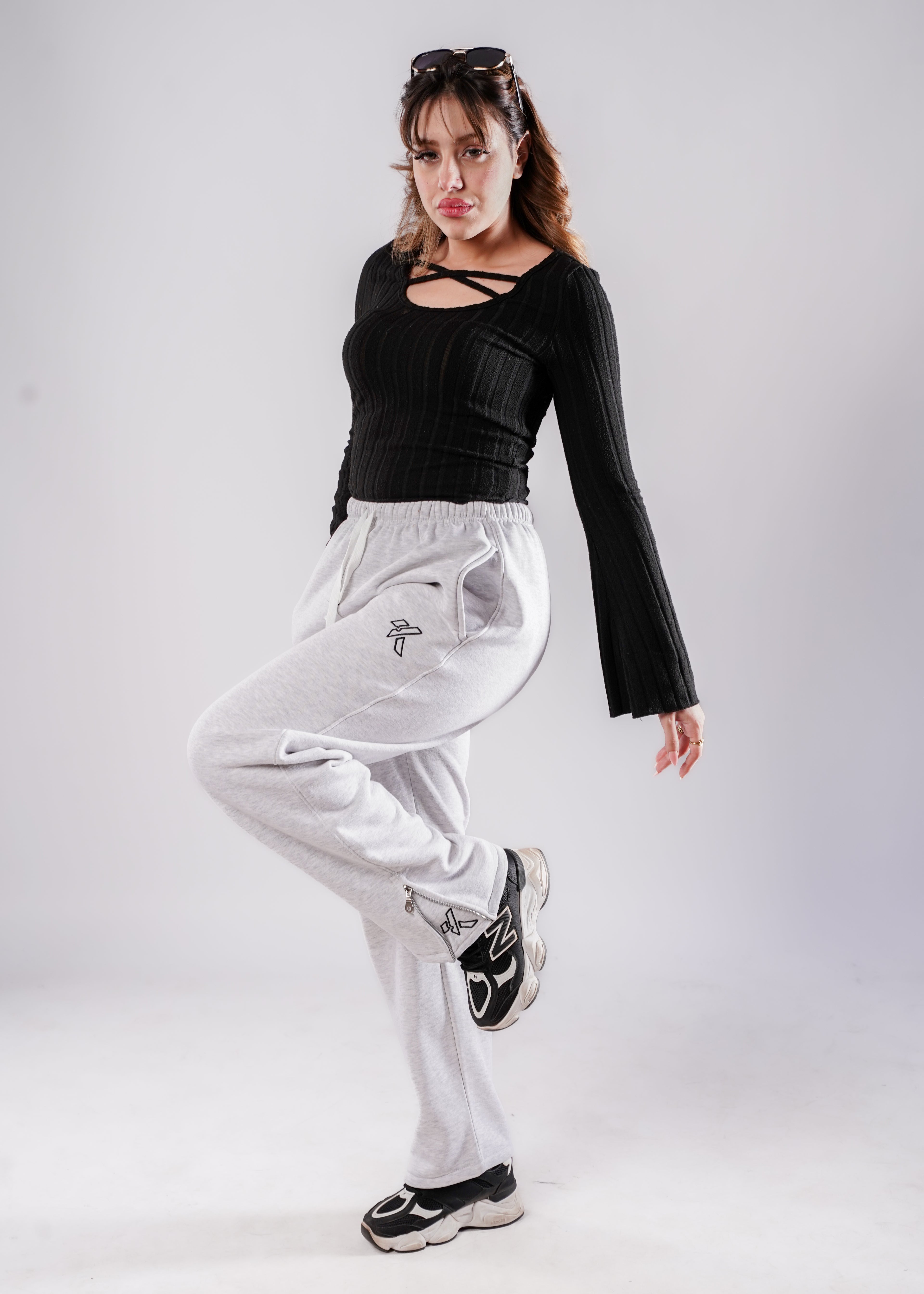 ZipperSweetpants - Gray