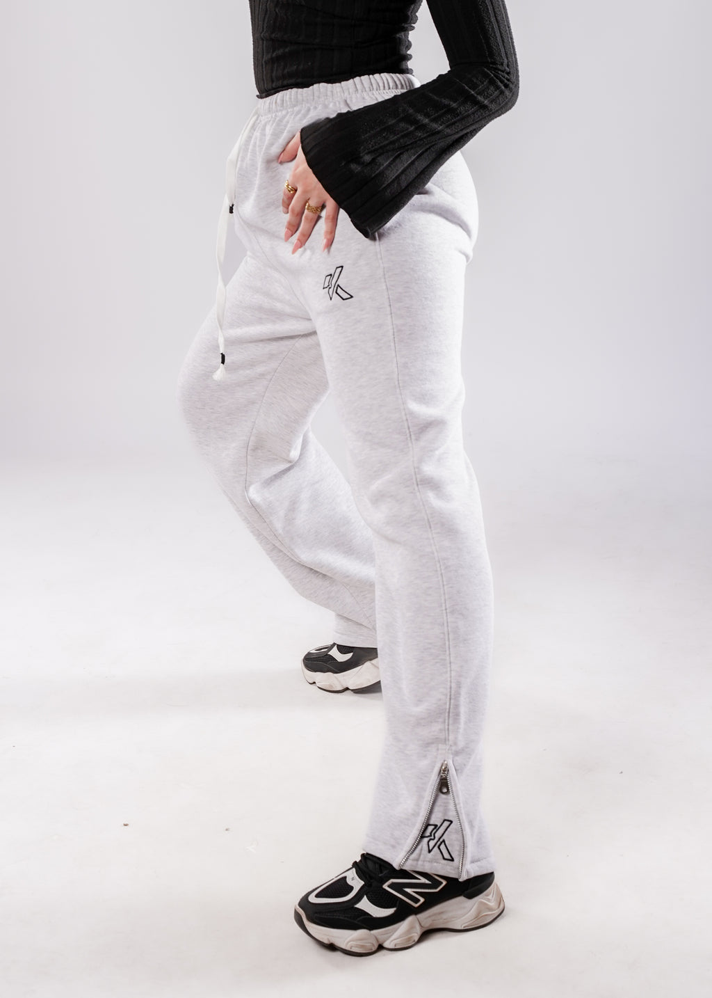 ZipperSweetpants - Gray