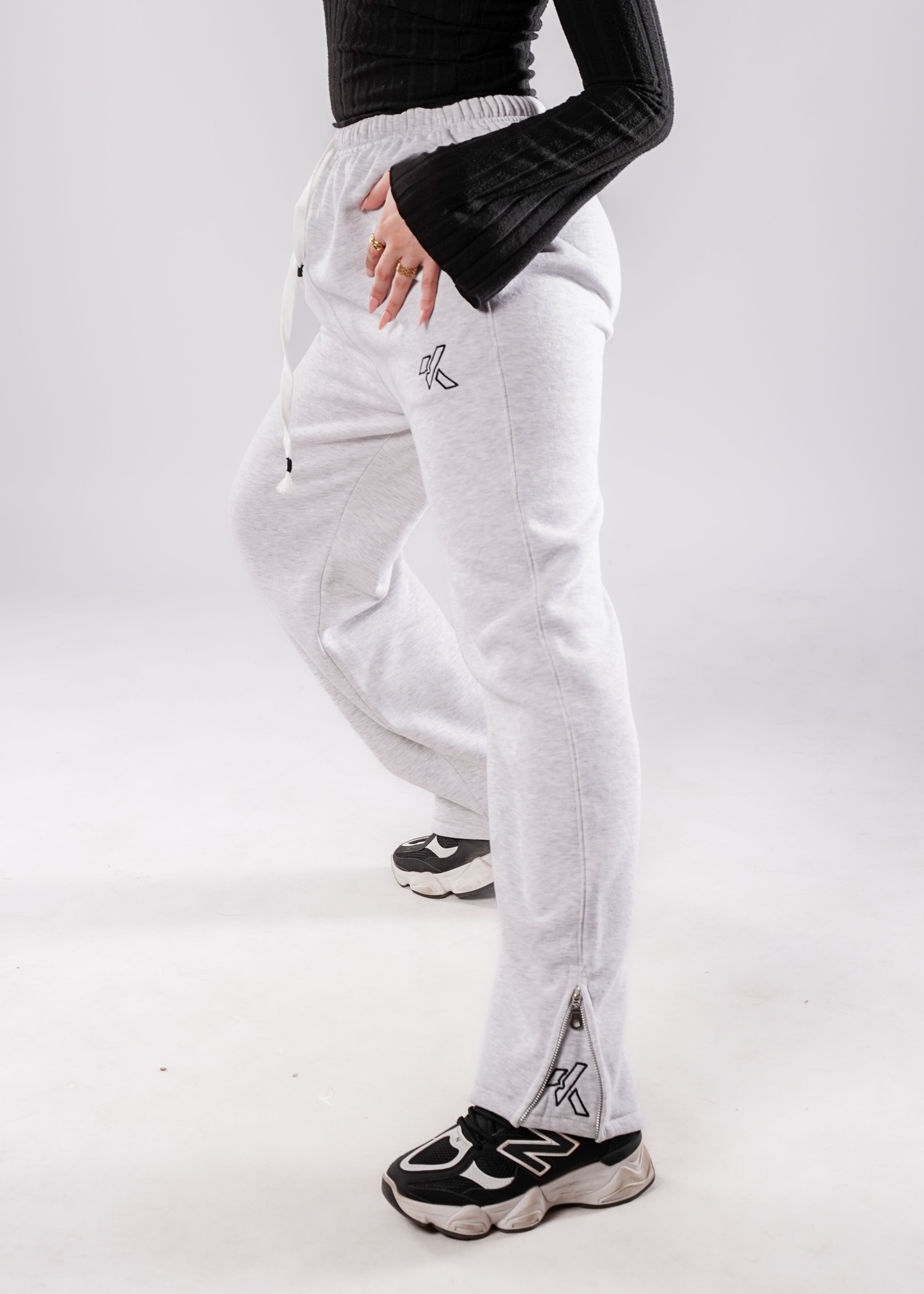 ZipperSweetpants - Gray