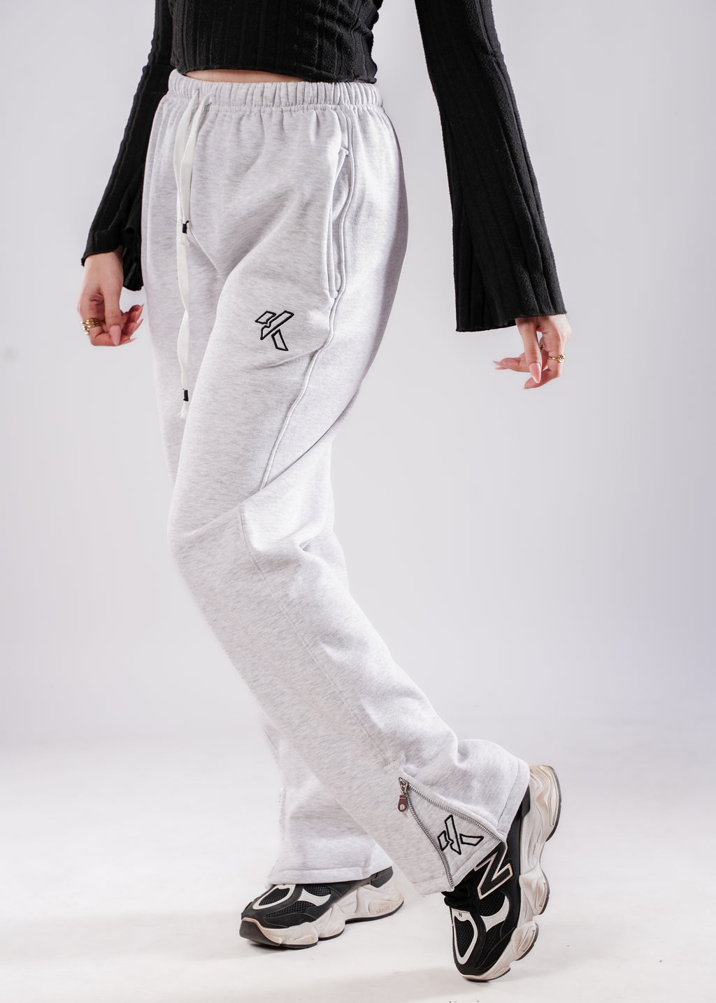 ZipperSweetpants - Gray