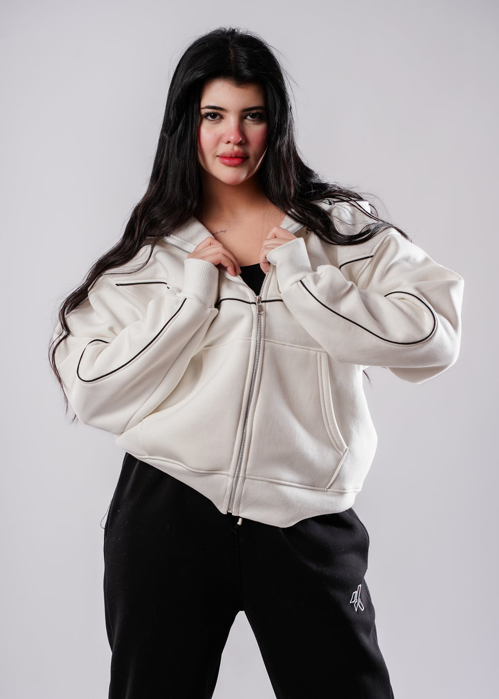 Zipper Hoodie - OffWhite