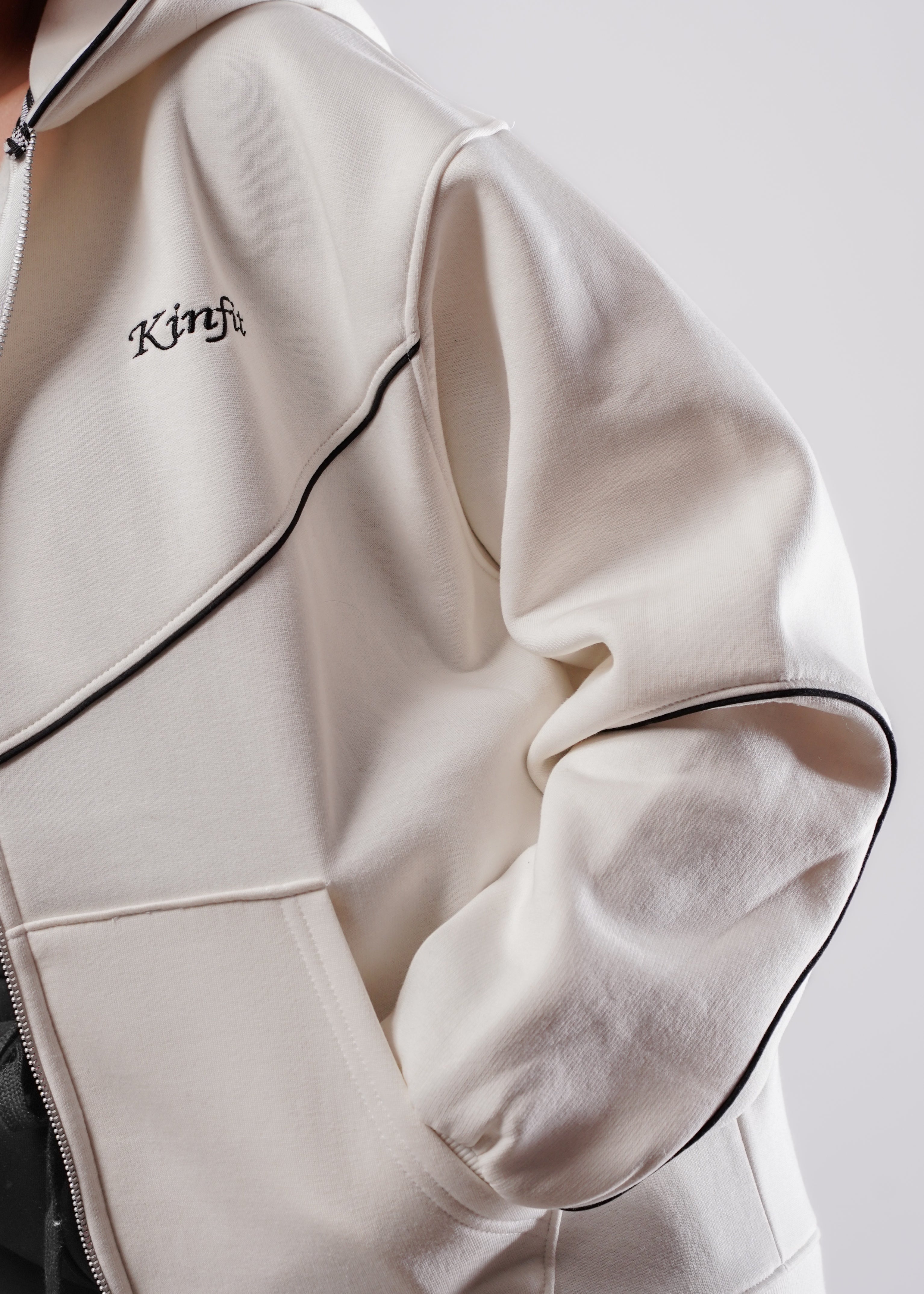 Zipper Hoodie - OffWhite