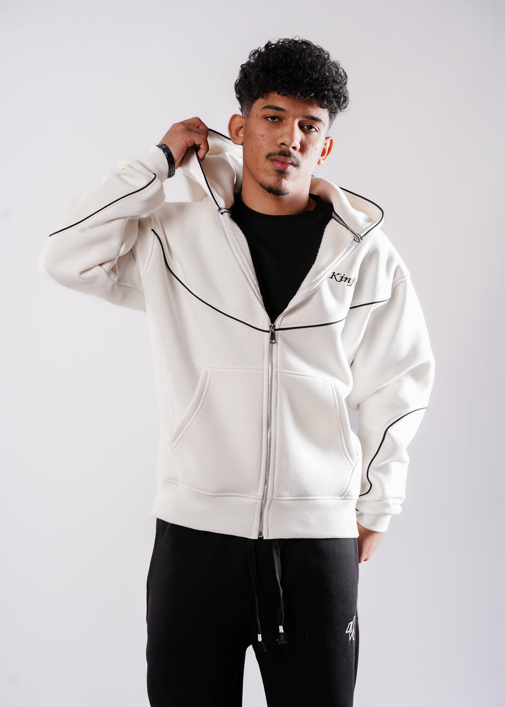Zipper Hoodie - OffWhite