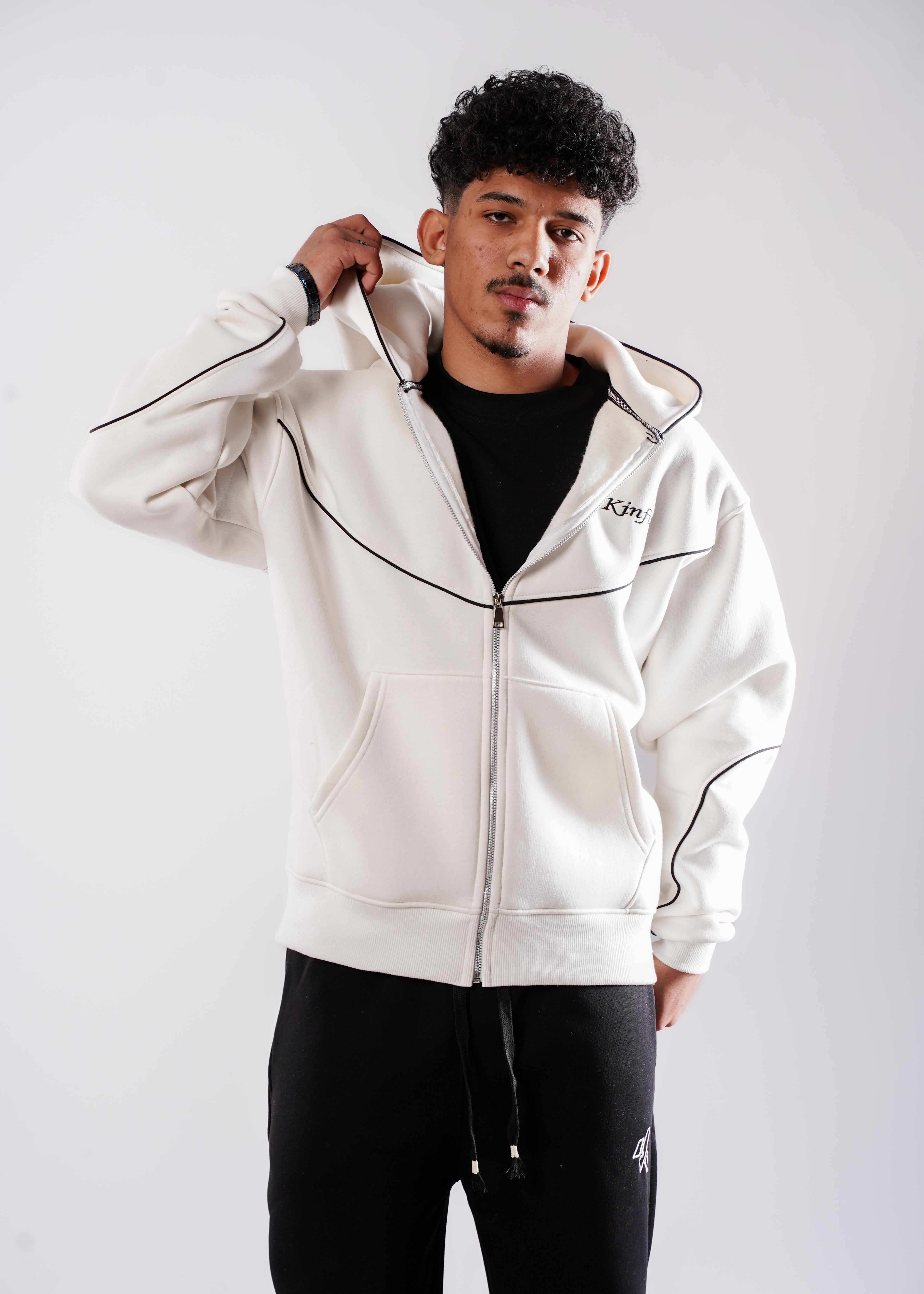 Zipper Hoodie - OffWhite