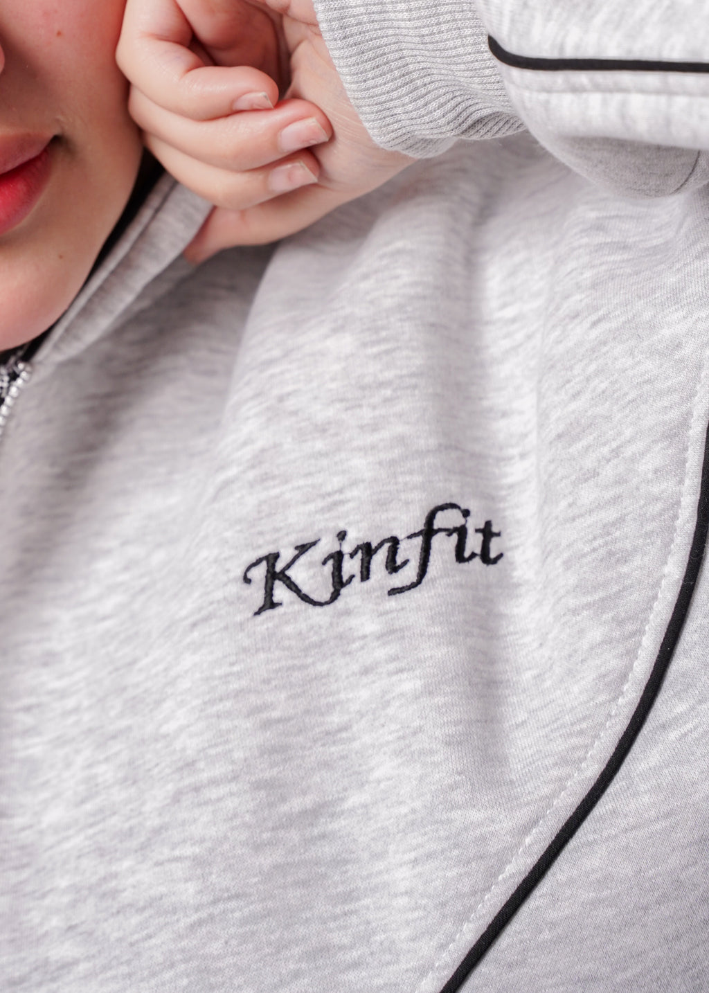 Zipper Hoodie - Gray