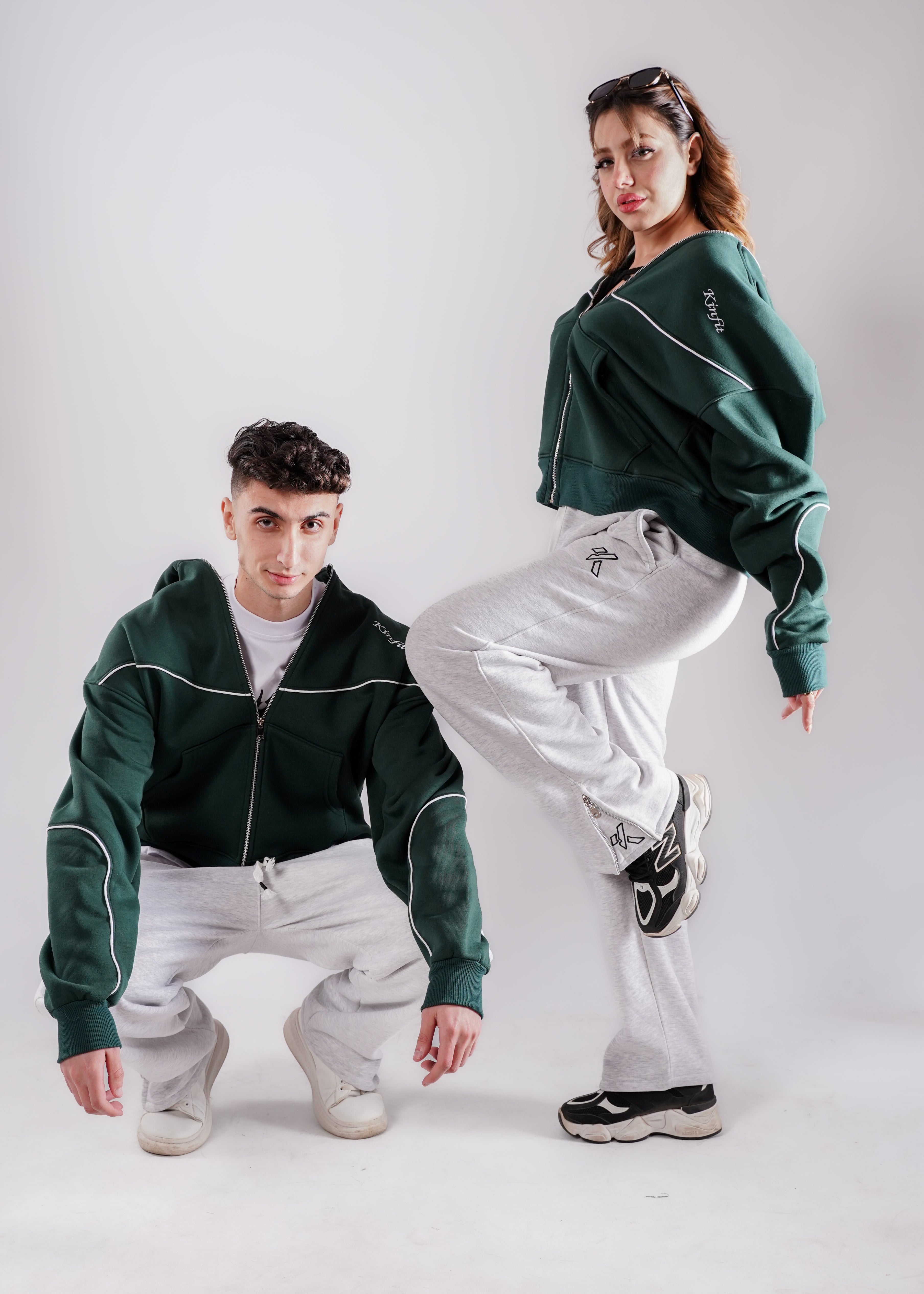 Zipper Hoodie - OliveGreen