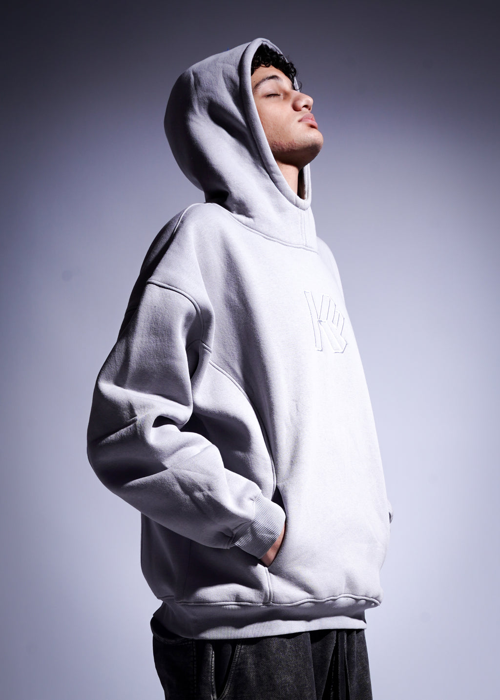 Oversized Hoodie - Gray