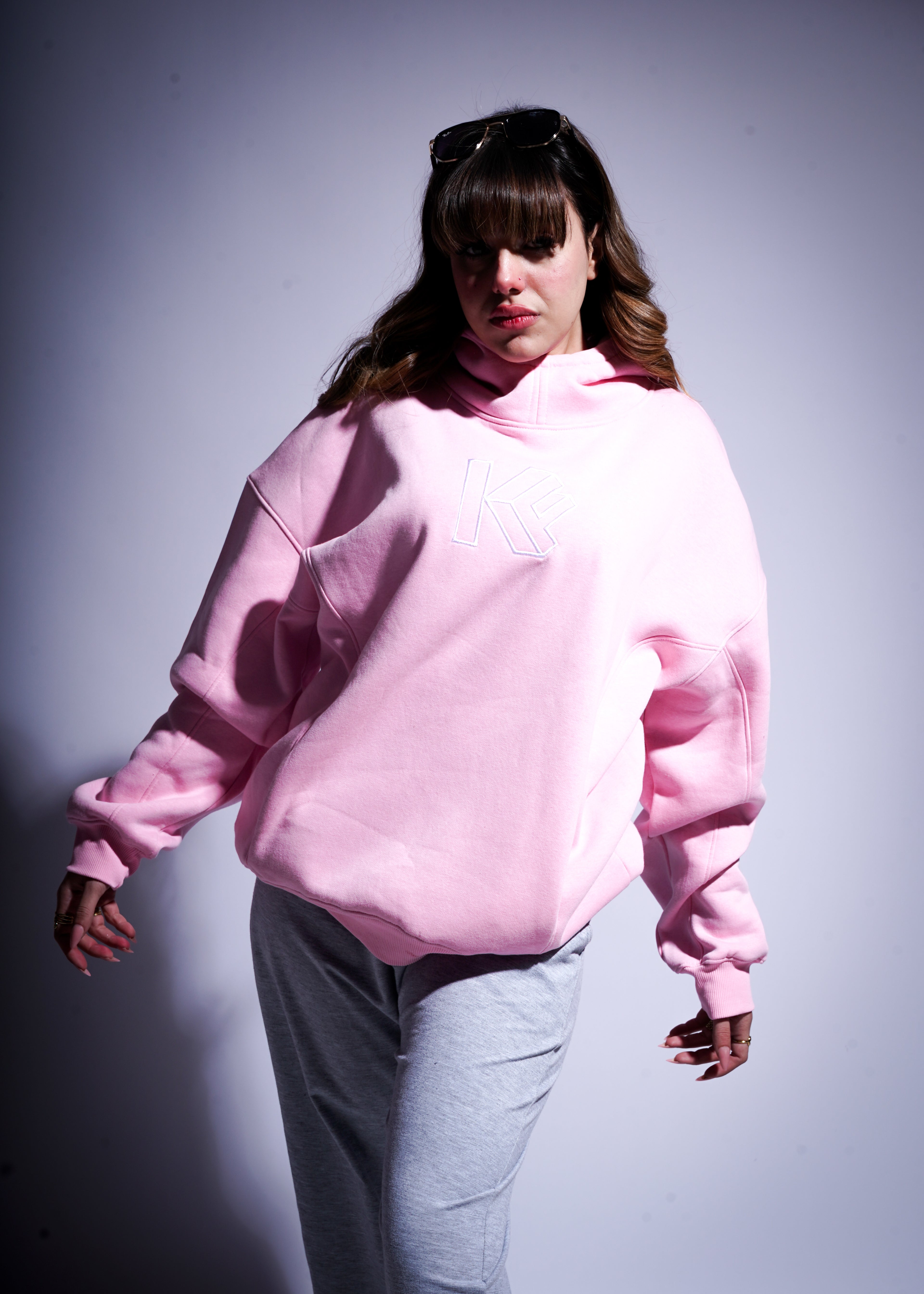 Oversized Hoodie - pink