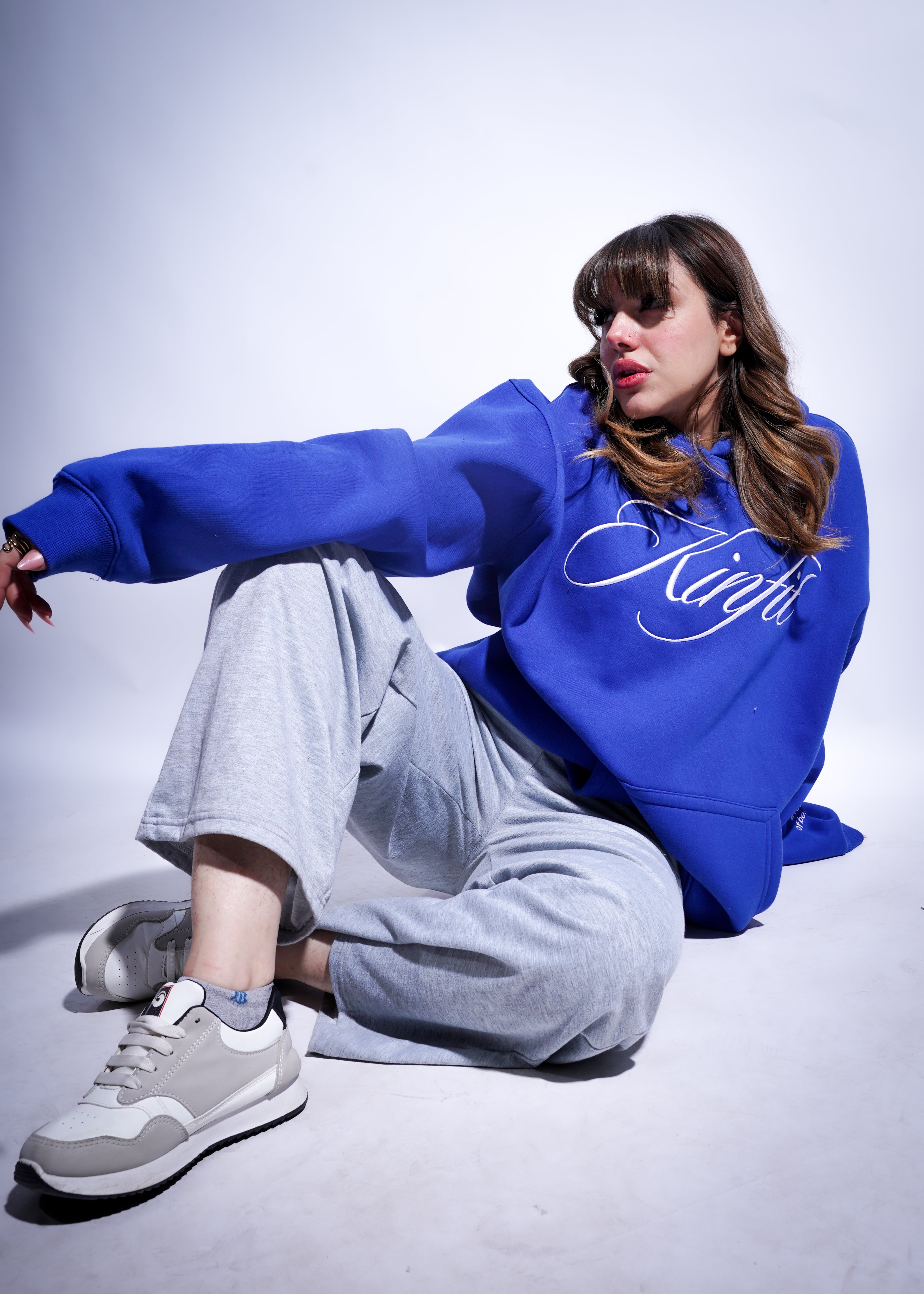 Oversized Kinfit Hoodie - blue