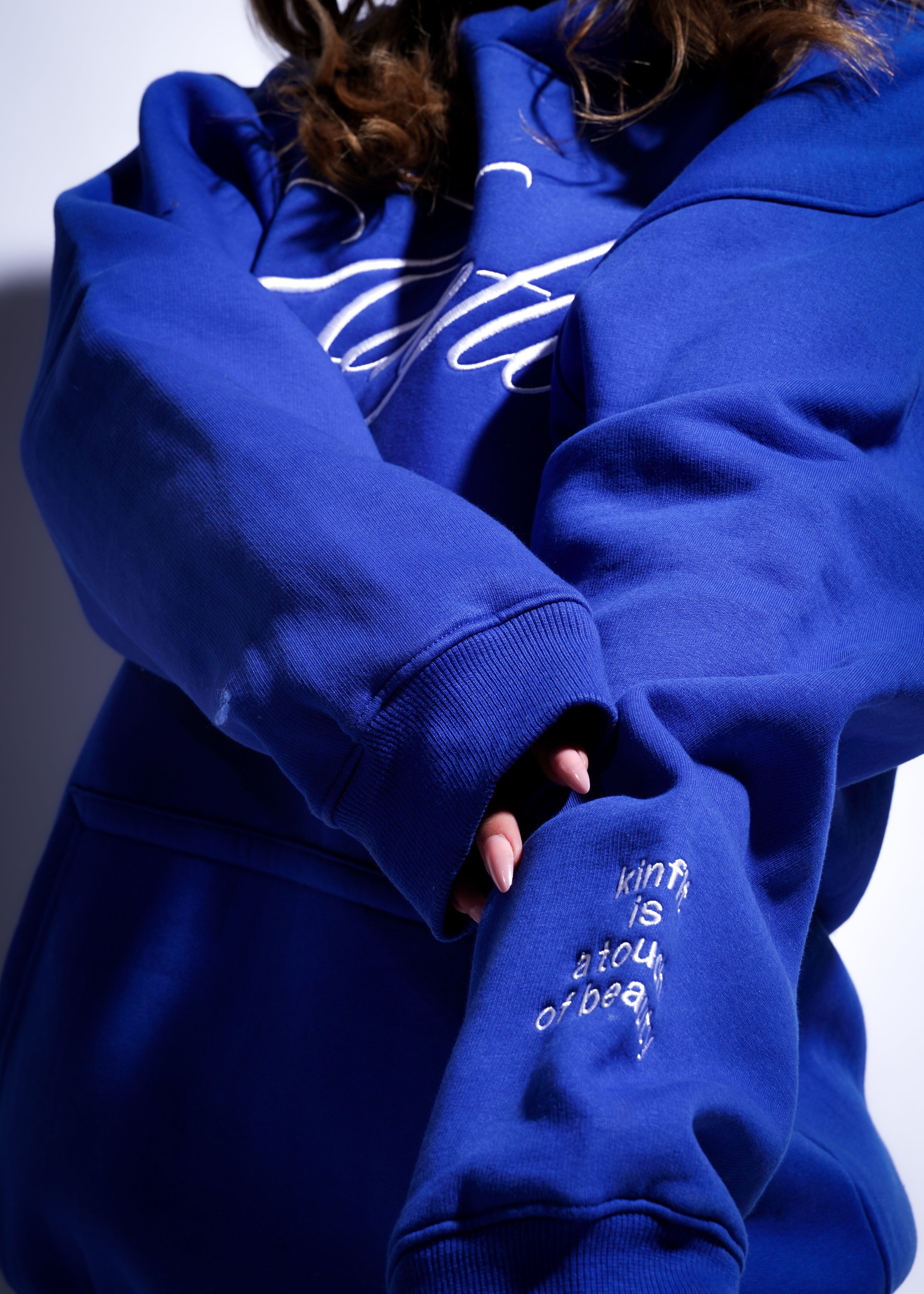 Oversized Kinfit Hoodie - blue