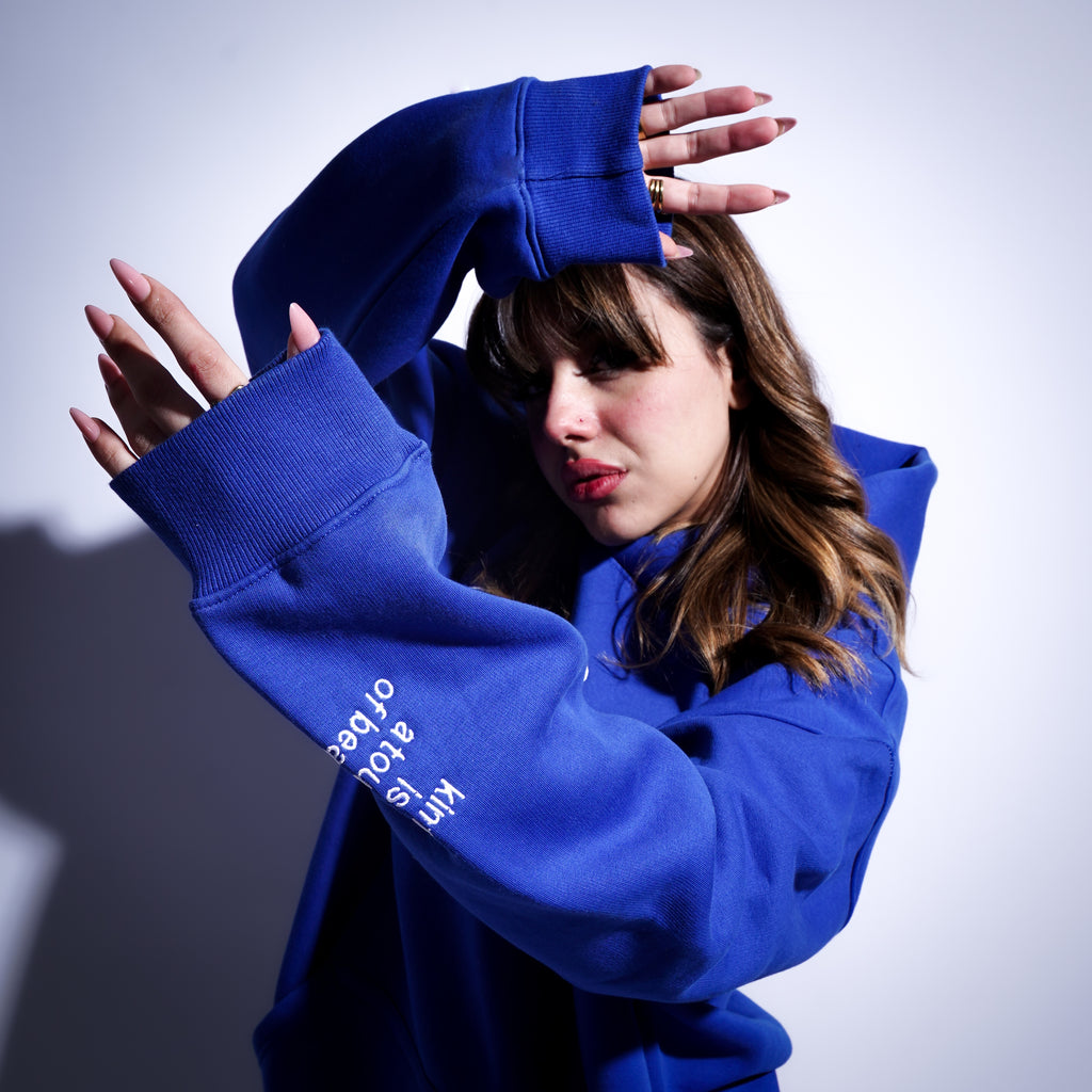 Oversized Kinfit Hoodie - blue