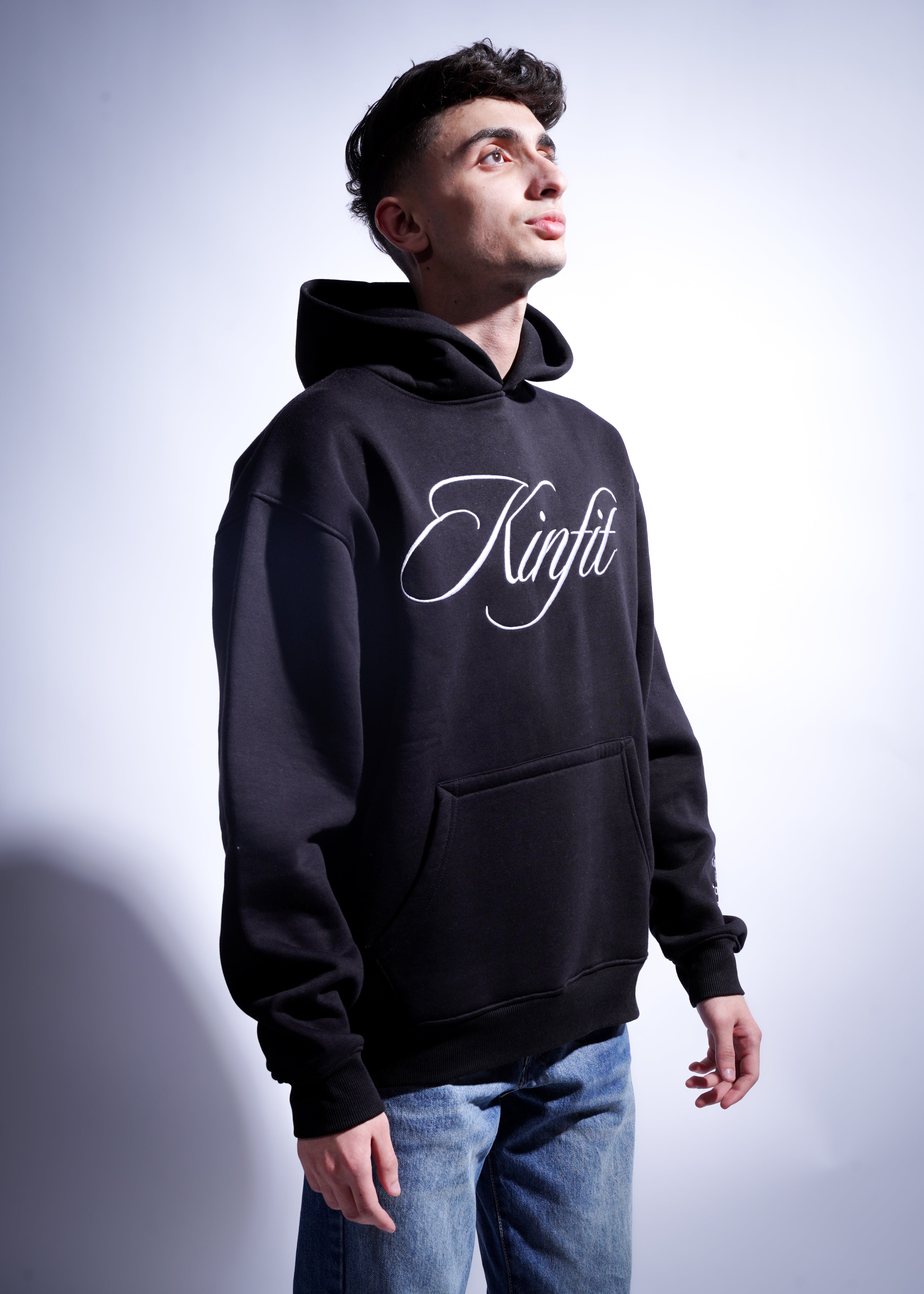 Oversized Kinfit Hoodie - Black