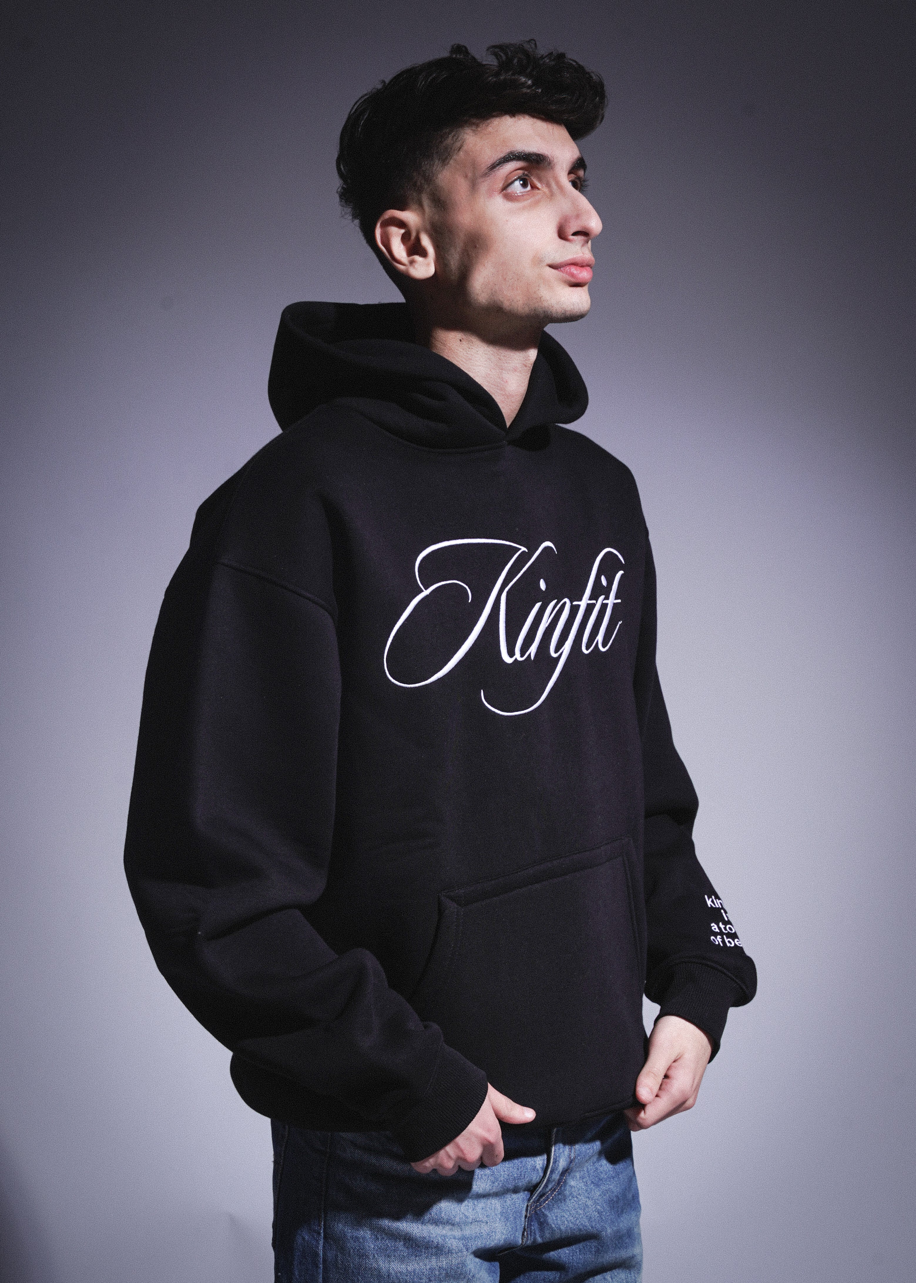 Oversized Kinfit Hoodie - Black