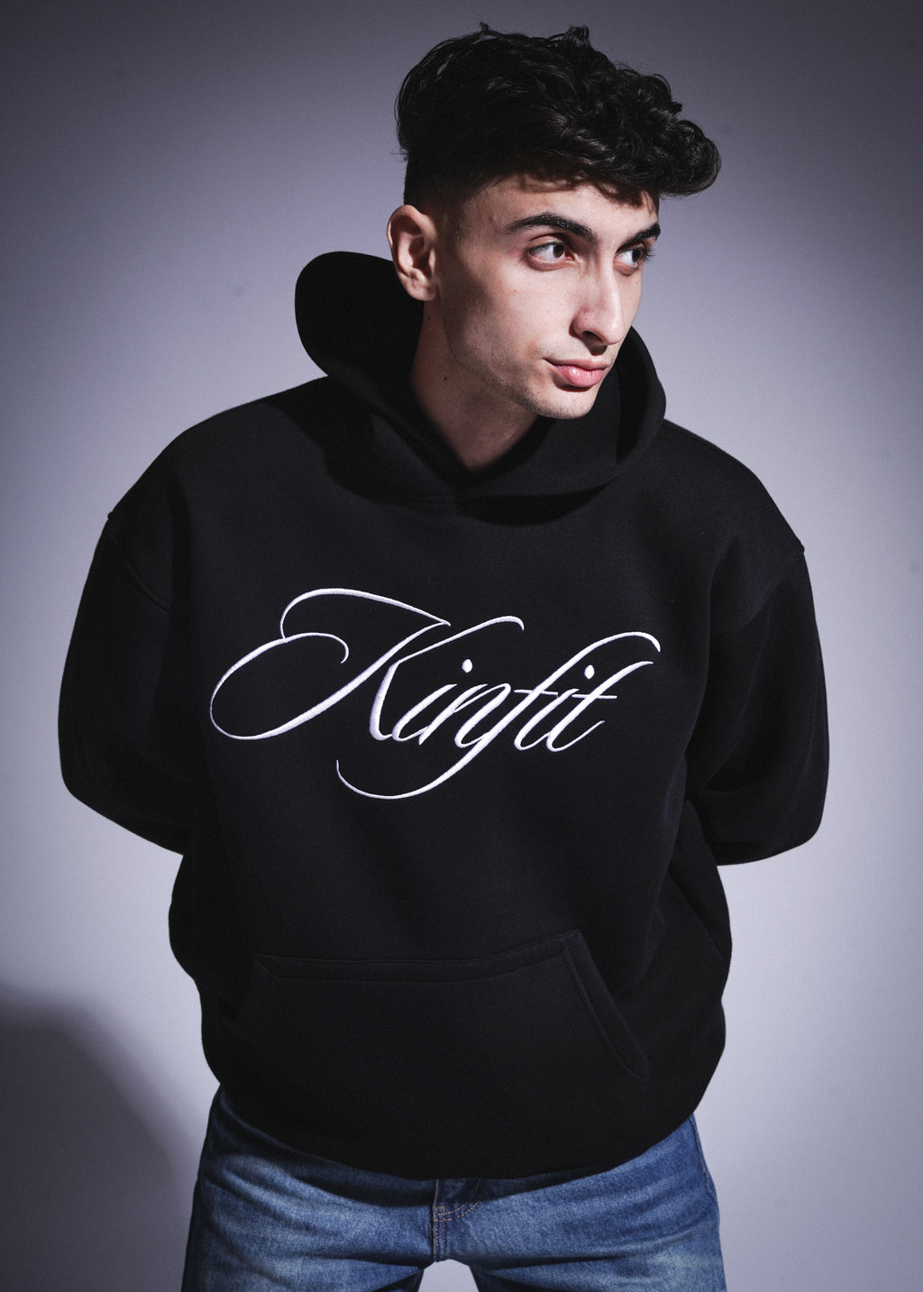 Oversized Kinfit Hoodie - Black