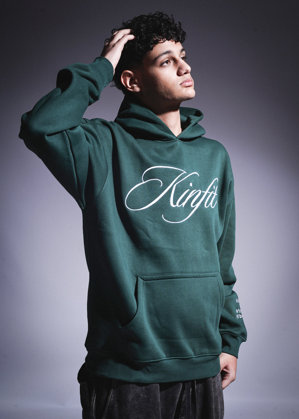 Oversized Kinfit Hoodie - OliveGreen