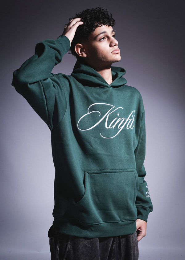 Oversized Kinfit Hoodie - OliveGreen