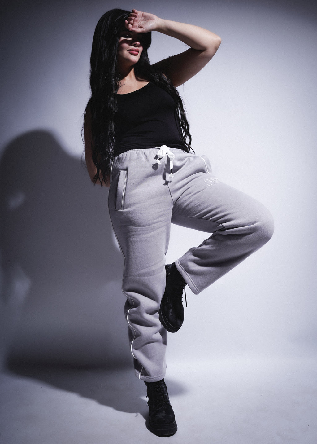 Piped Sweetpants - Gray