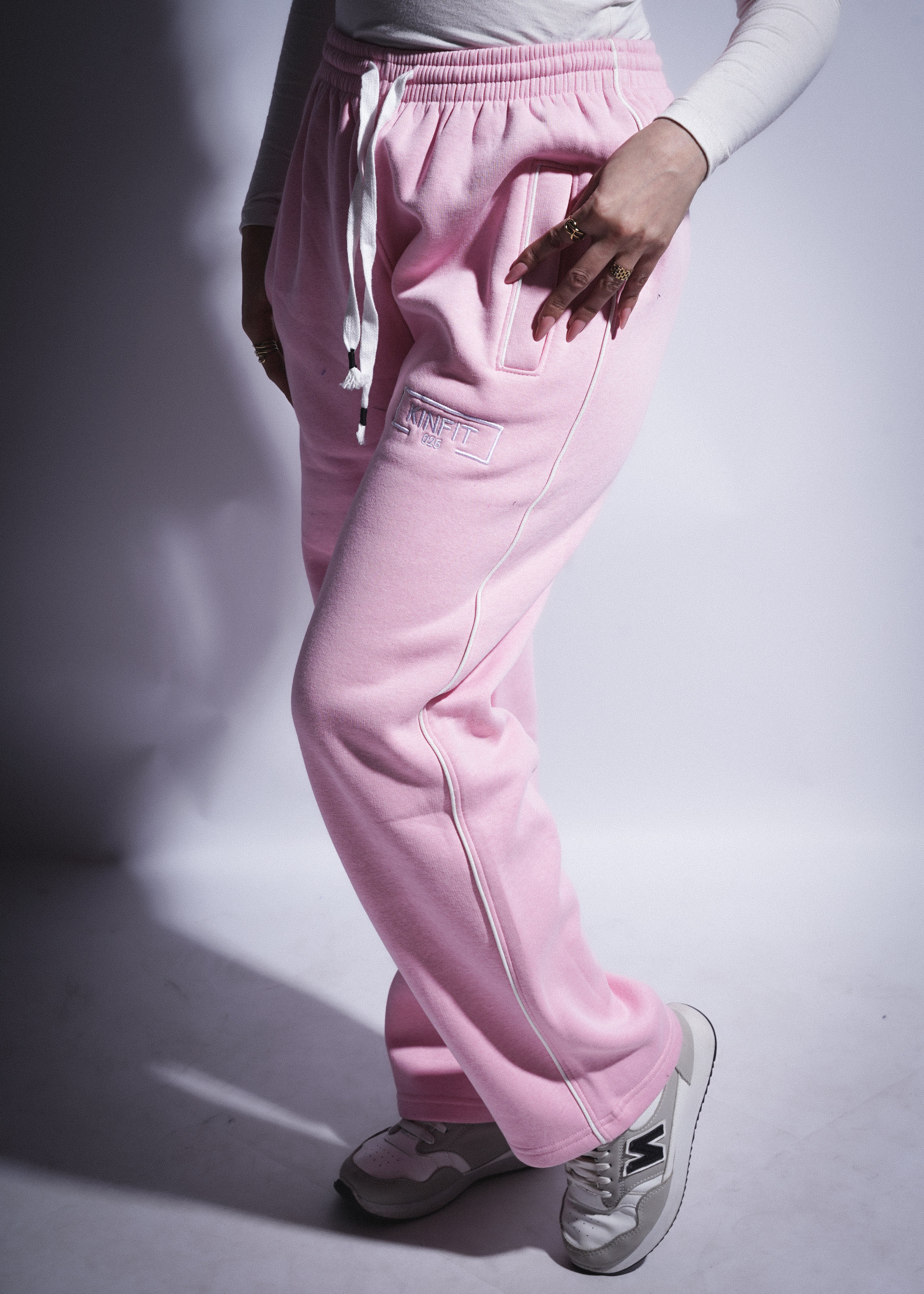 Piped Sweetpants - pink