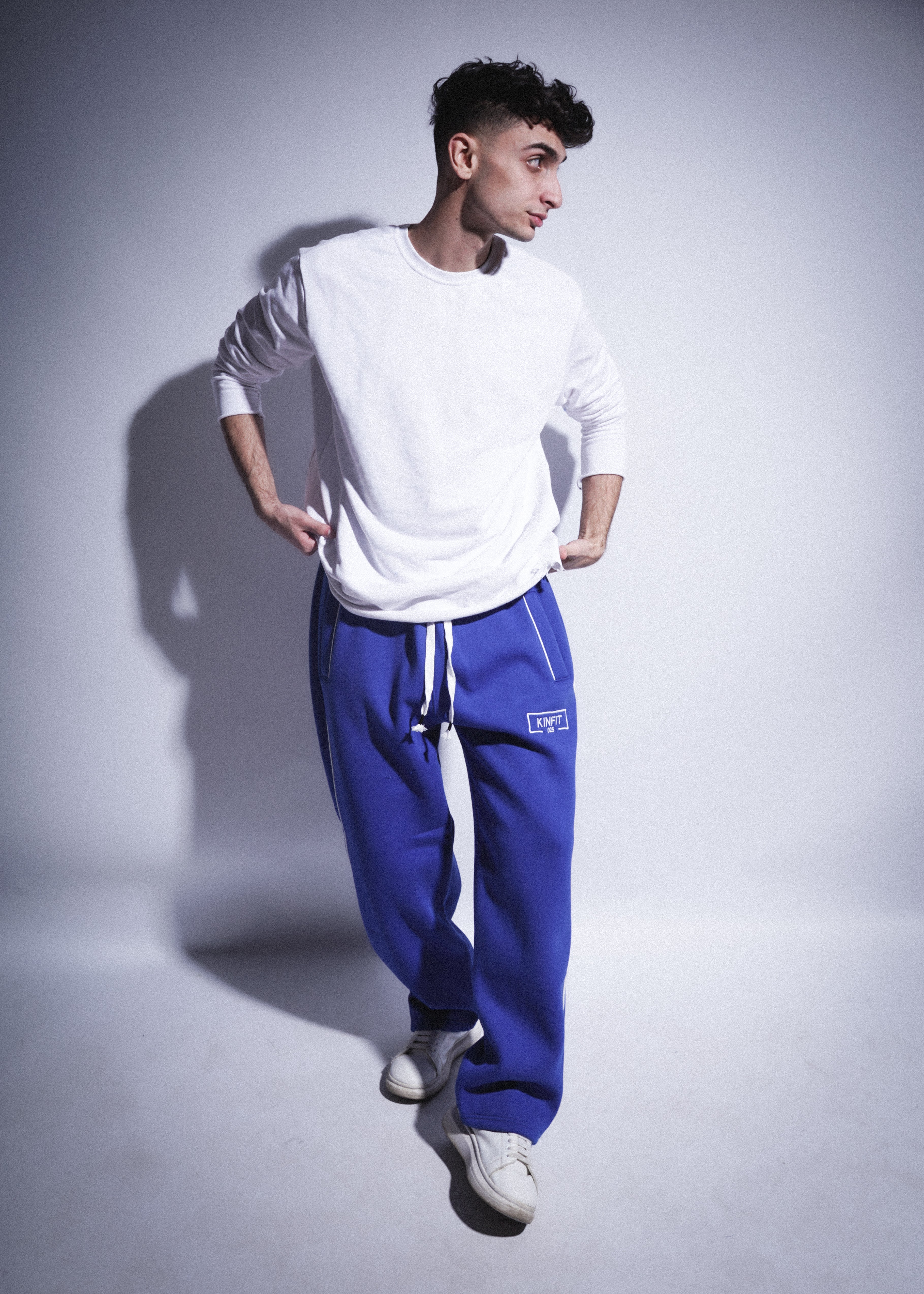 Piped Sweetpants - blue