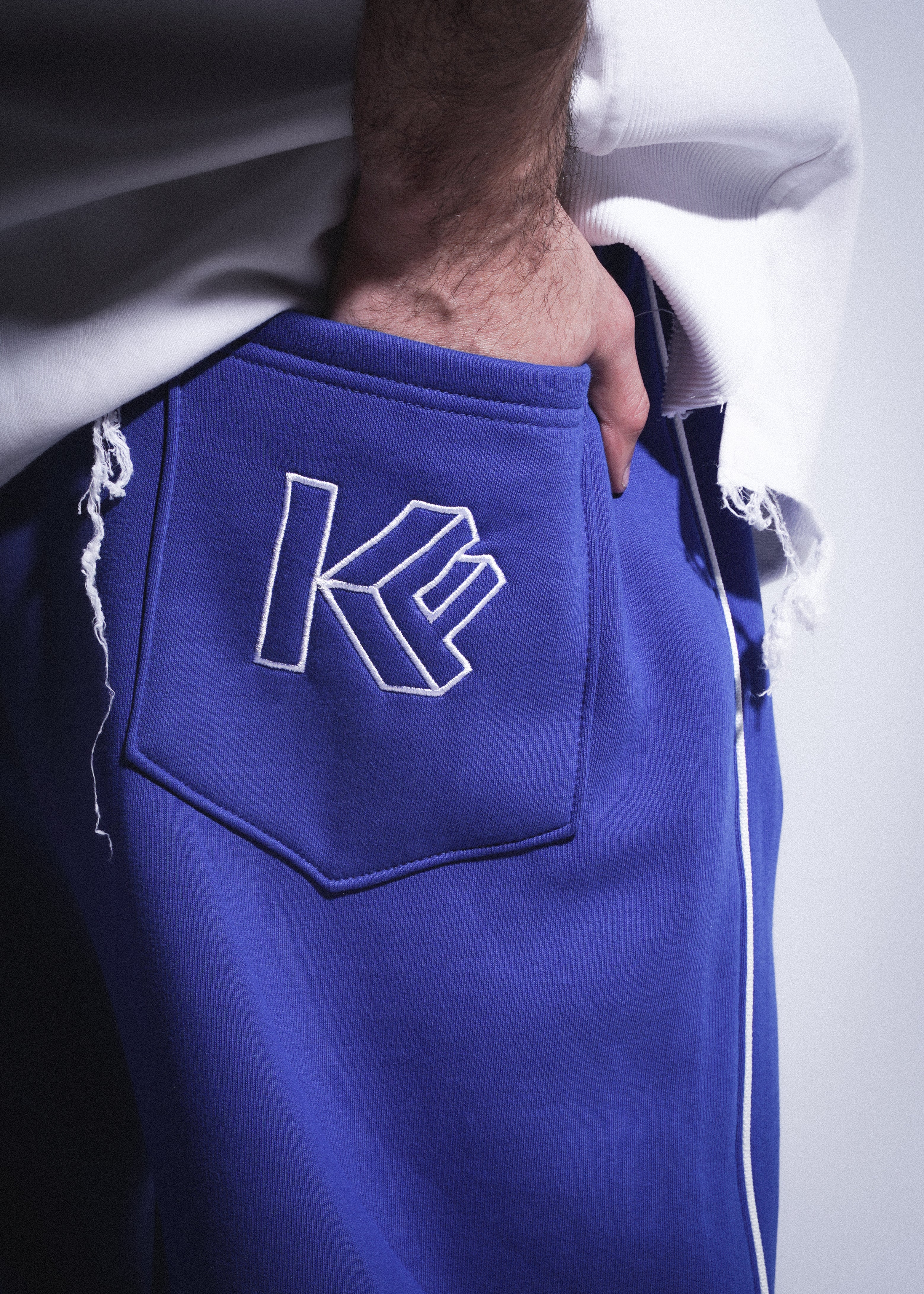 Piped Sweetpants - blue