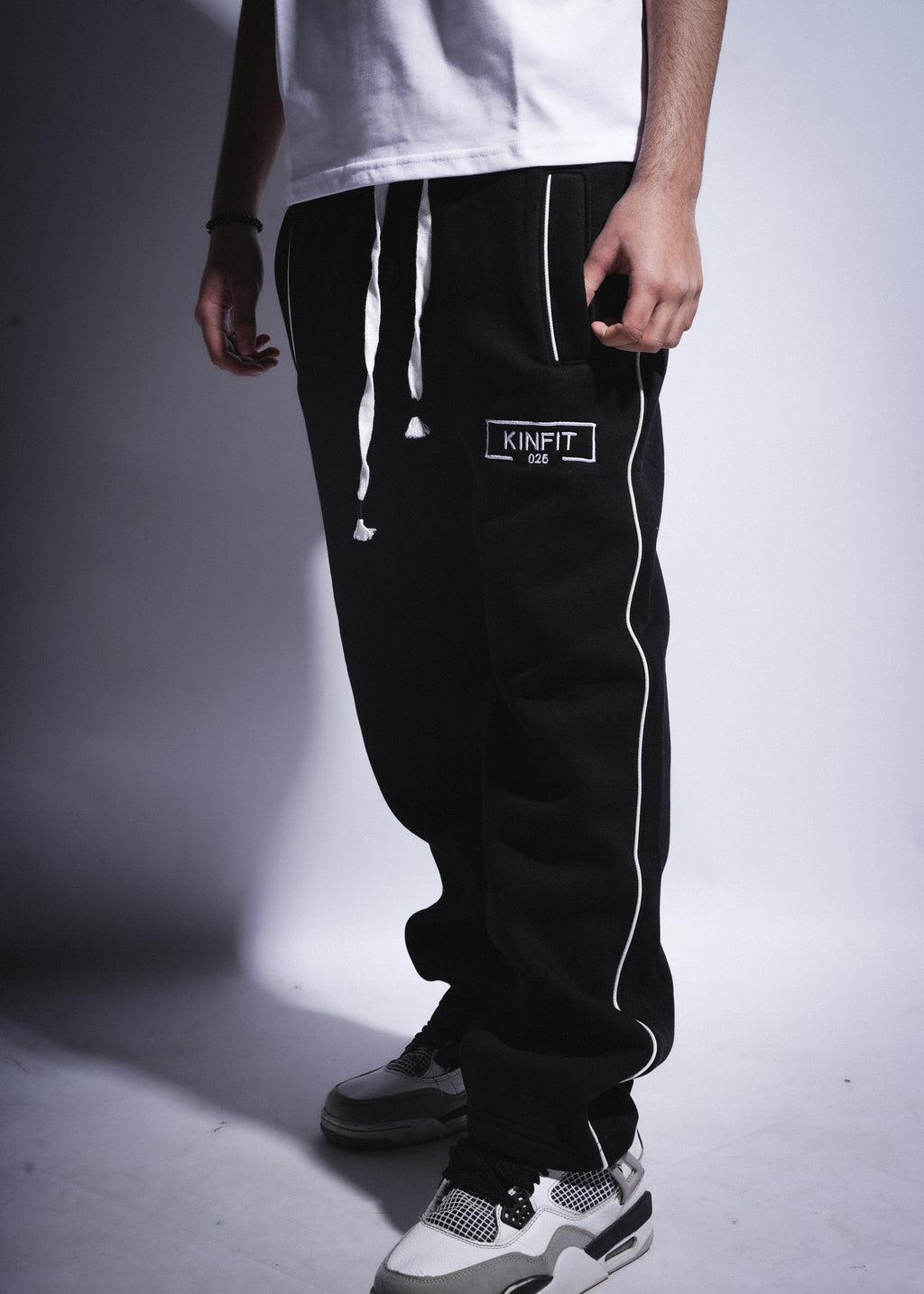 Piped Sweetpants - Black