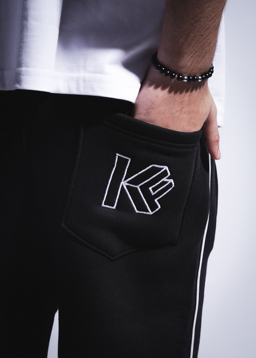 Piped Sweetpants - Black