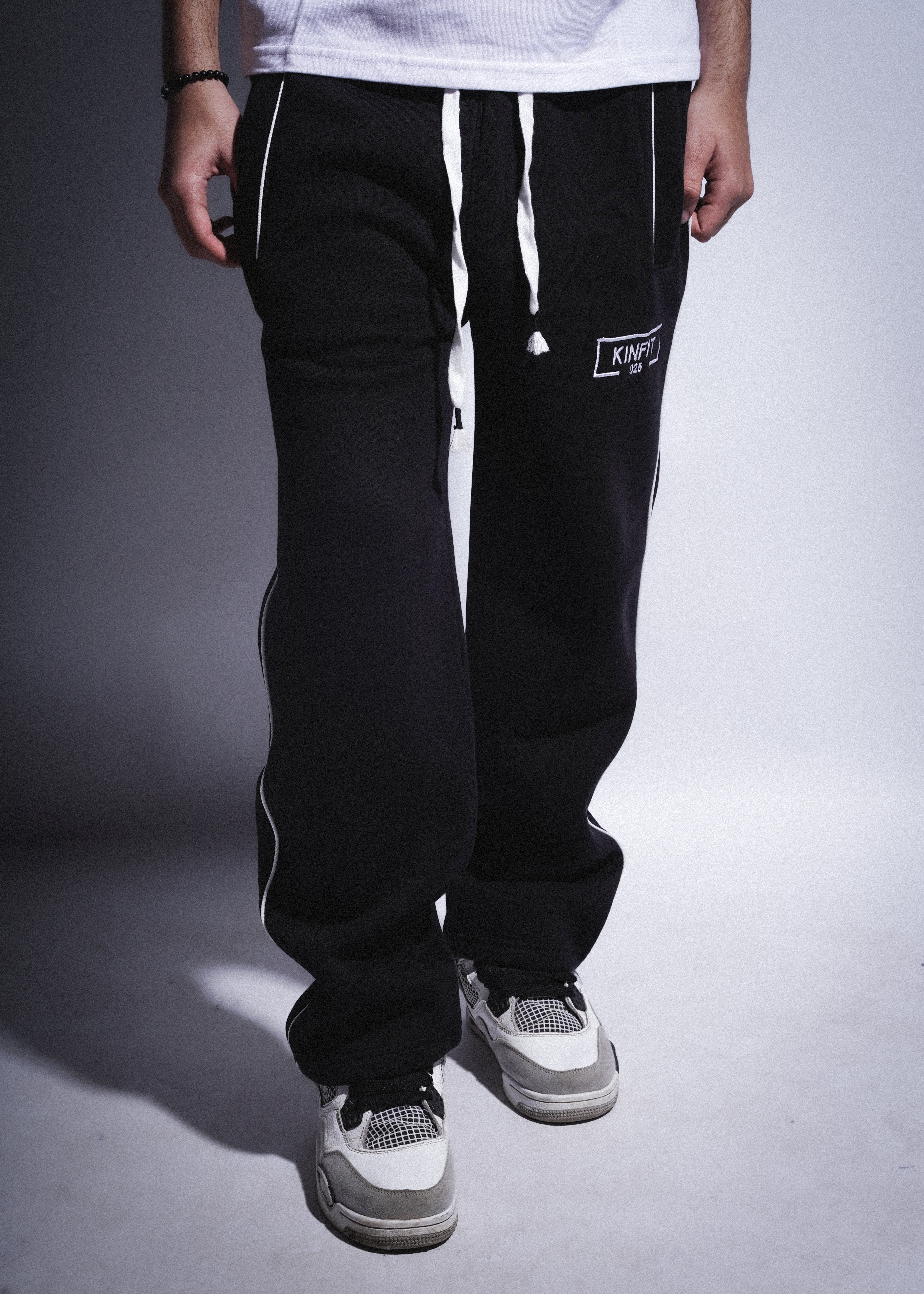 Piped Sweetpants - Black