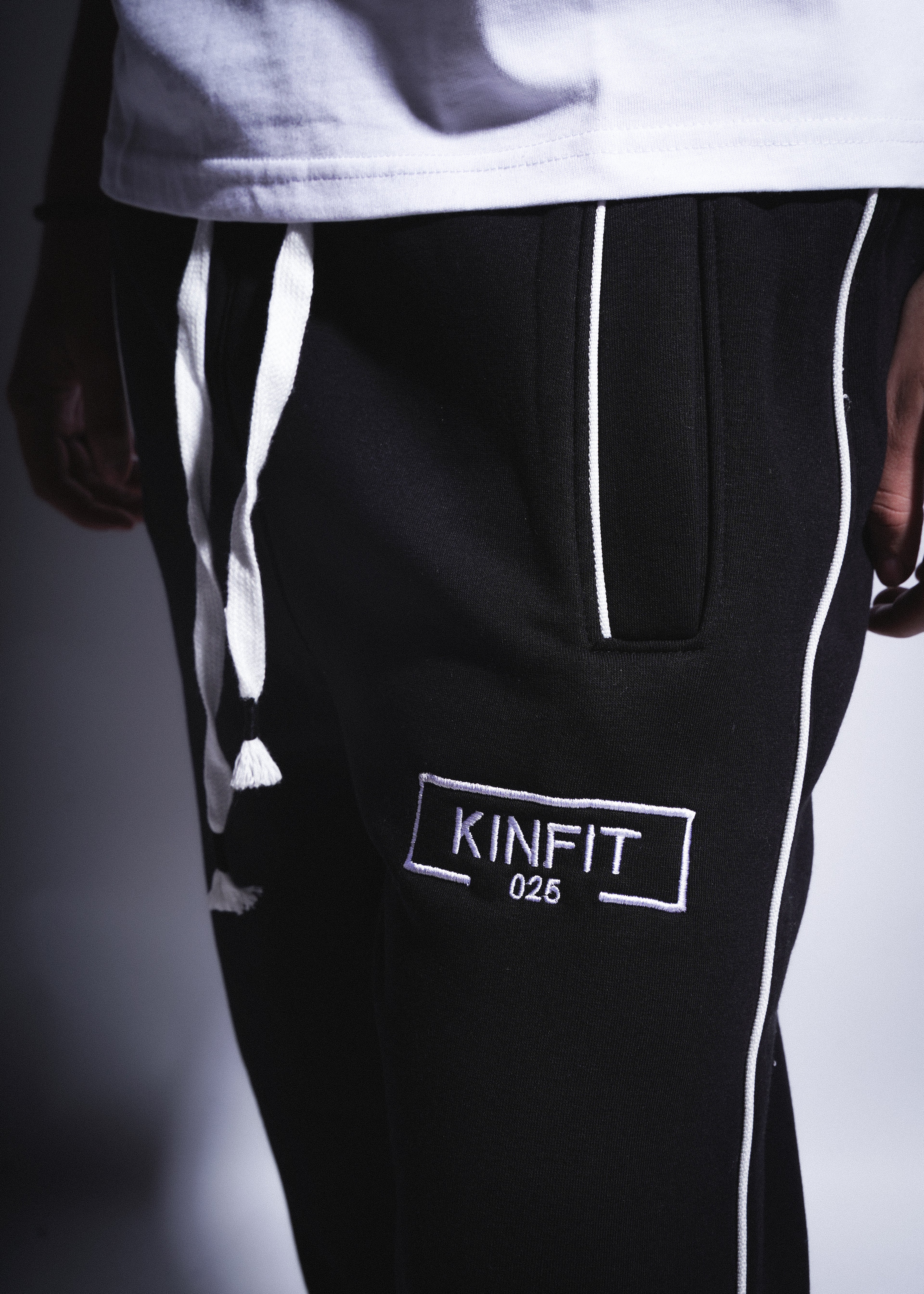 Piped Sweetpants - Black